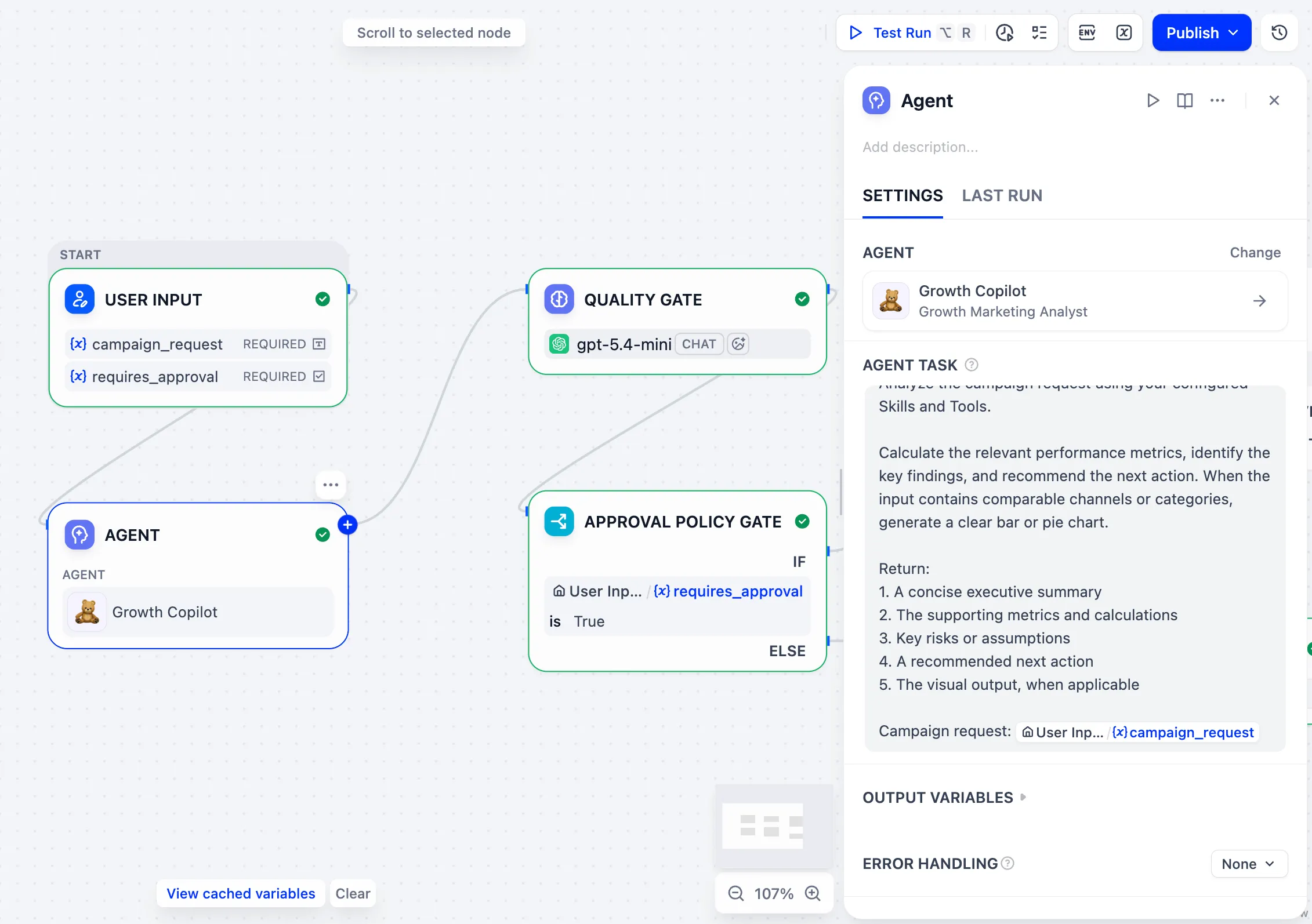 Dify agent configuration with tools and memory.