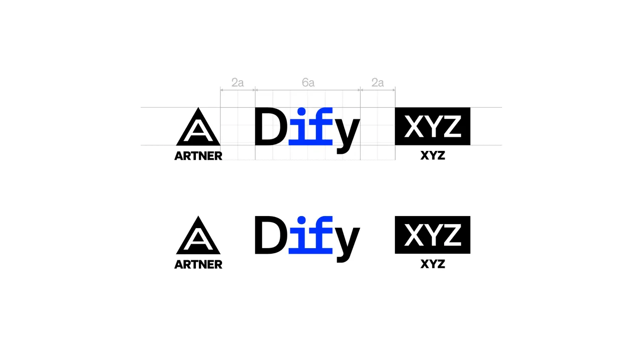 The Dify logo shown alongside multiple partner logos at equal height