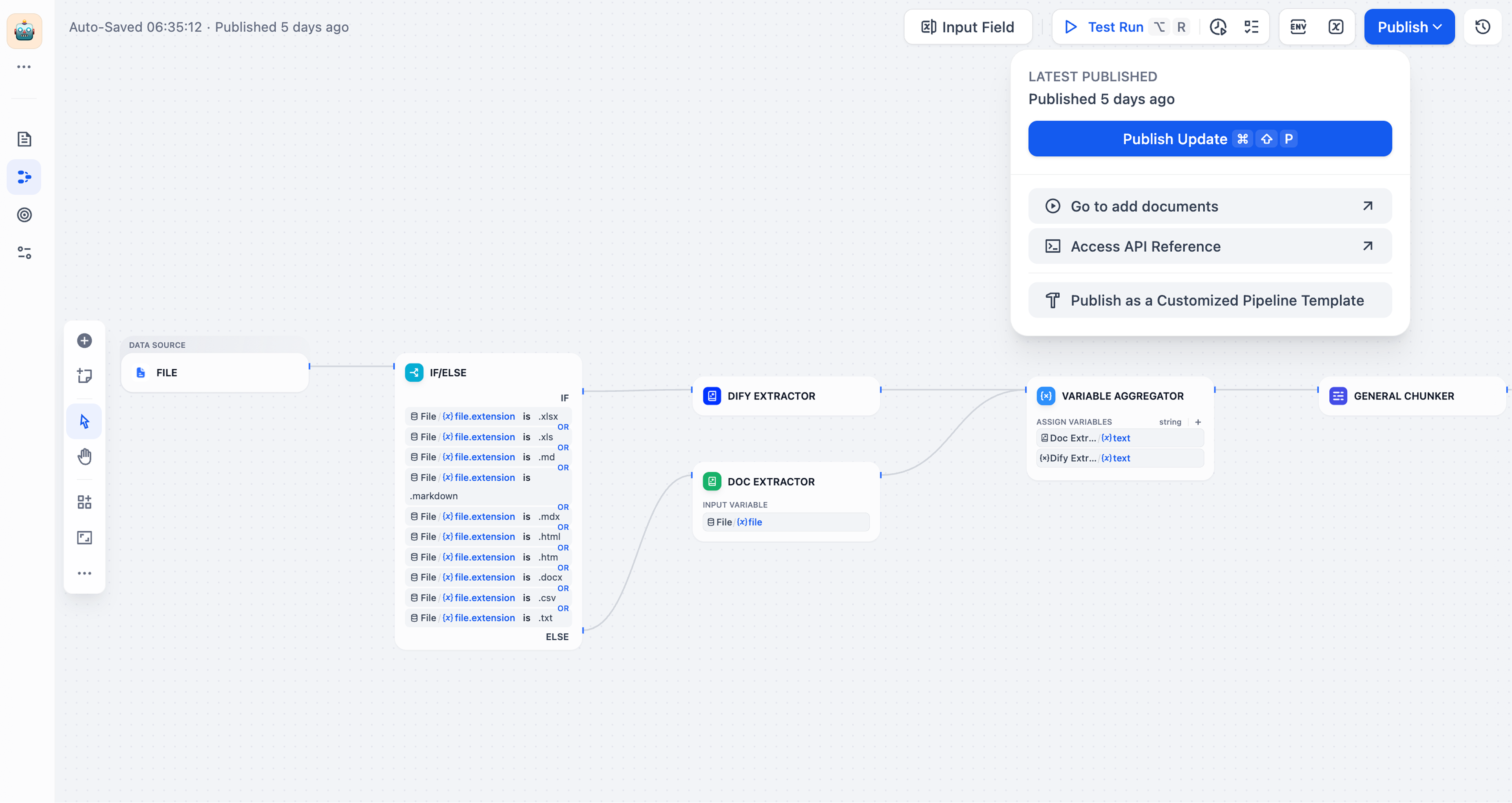 Observable pipeline trace interface