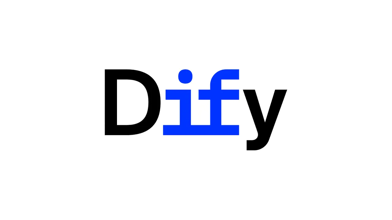 The Dify wordmark in its primary two-tone treatment