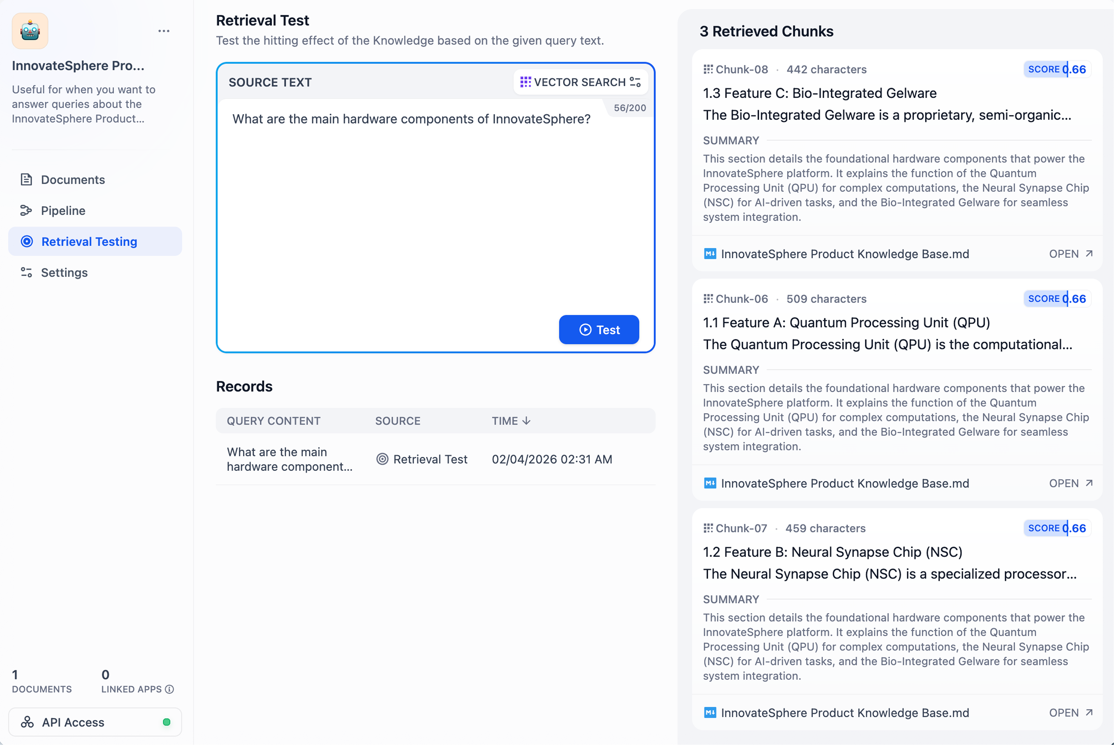 Reusable knowledge base connected to multiple app types