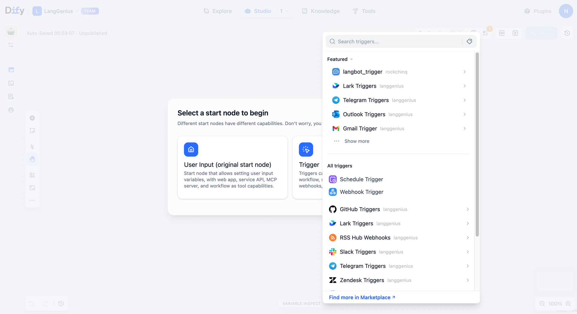 Dify Workflow Studio - Design Agentic Workflows for Production